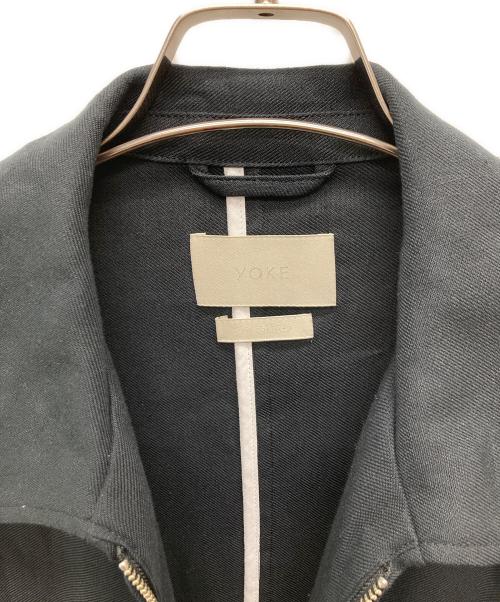 YOKE（ヨーク）YOKE (ヨーク) LINEN ACETATE ZIP BLOUSON/YK25SS0923B ブラック サイズ:Ｍの古着・服飾アイテム