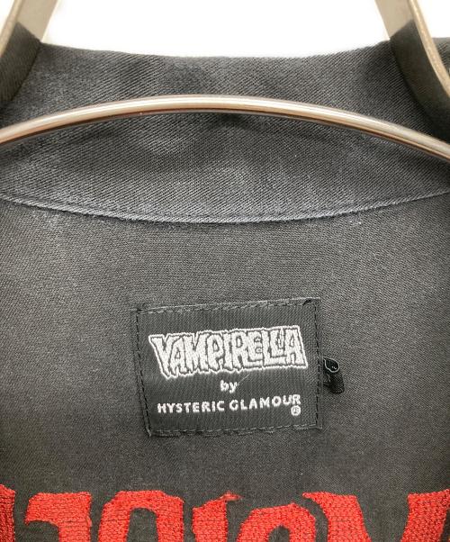 Hysteric Glamour（ヒステリックグラマー）Hysteric Glamour (ヒステリックグラマー) VAMPIRELLA 刺繍 オープンカラーシャツ/02222AH04 ブラック サイズ:Ｓの古着・服飾アイテム