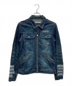 NUMBER (N)INEナンバーナイン）の古着「Modern Age Crash Message Denim Jacket」｜インディゴ