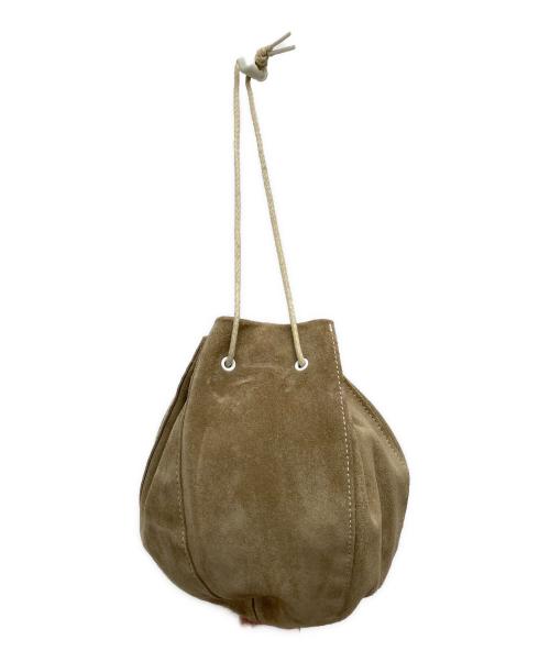 HENDER SCHEME（エンダースキーマ）Hender Scheme (エンダースキーマ) kinchaku レザーポーチ ベージュの古着・服飾アイテム