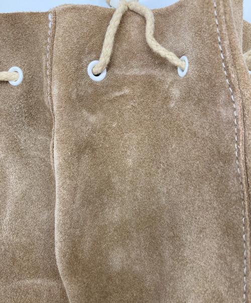 HENDER SCHEME（エンダースキーマ）Hender Scheme (エンダースキーマ) kinchaku レザーポーチ ベージュの古着・服飾アイテム
