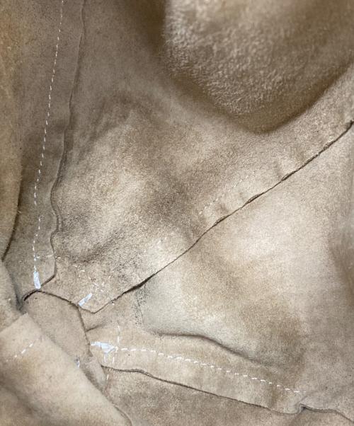HENDER SCHEME（エンダースキーマ）Hender Scheme (エンダースキーマ) kinchaku レザーポーチ ベージュの古着・服飾アイテム