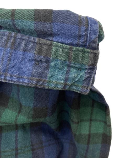 WTAPS（ダブルタップス）WTAPS (ダブルタップス) LS COTTON FLANNEL TEXTILE/シャツ/221TQDT-SHM02 ネイビー×グリーン サイズ:3の古着・服飾アイテム