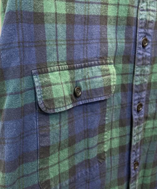 WTAPS（ダブルタップス）WTAPS (ダブルタップス) LS COTTON FLANNEL TEXTILE/シャツ/221TQDT-SHM02 ネイビー×グリーン サイズ:3の古着・服飾アイテム
