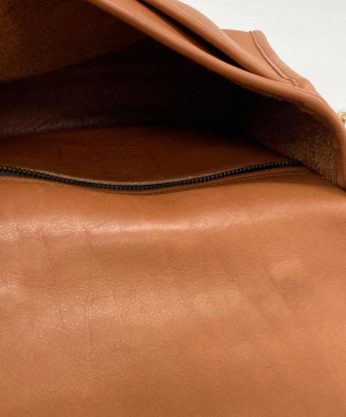 COACH（コーチ）COACH (コーチ) ターンロックレザーショルダーバッグ/9870 ブラウンの古着・服飾アイテム