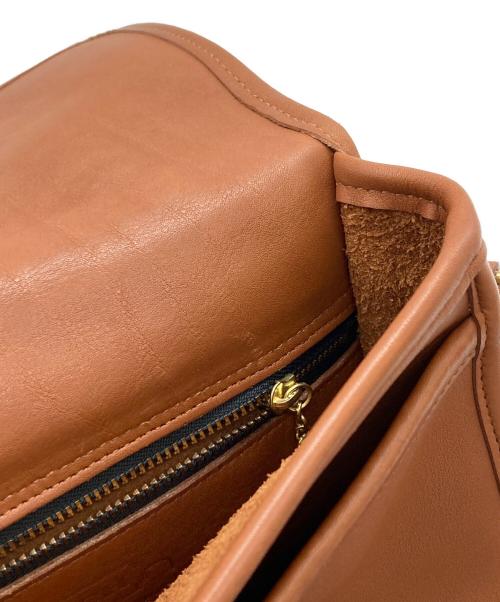 COACH（コーチ）COACH (コーチ) ターンロックレザーショルダーバッグ/9870 ブラウンの古着・服飾アイテム