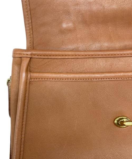 COACH（コーチ）COACH (コーチ) ターンロックレザーショルダーバッグ/9870 ブラウンの古着・服飾アイテム