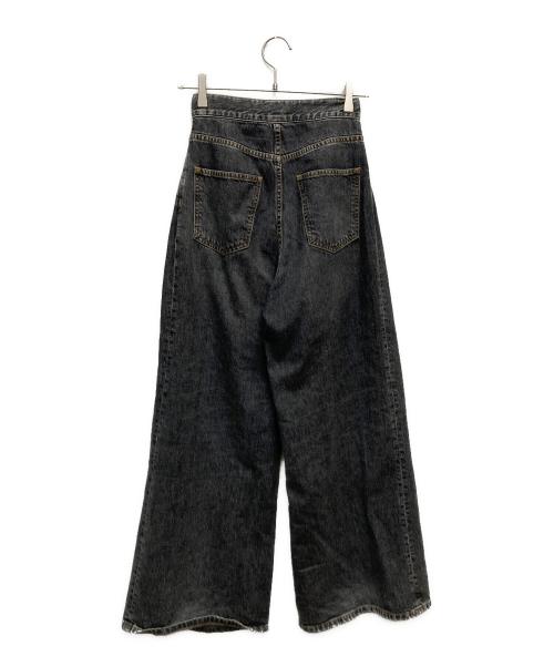 JOHN LAWRENCE SULLIVAN（ジョン ローレンス サリバン）JOHN LAWRENCE SULLIVAN (ジョン ローレンス サリバン) WASHED DENIM WIDE PANTS/JLSW-02-S ブラック サイズ:ＸＳの古着・服飾アイテム