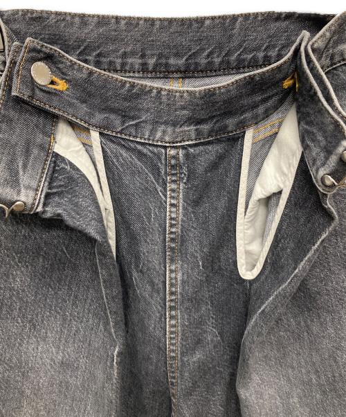 JOHN LAWRENCE SULLIVAN（ジョン ローレンス サリバン）JOHN LAWRENCE SULLIVAN (ジョン ローレンス サリバン) WASHED DENIM WIDE PANTS/JLSW-02-S ブラック サイズ:ＸＳの古着・服飾アイテム