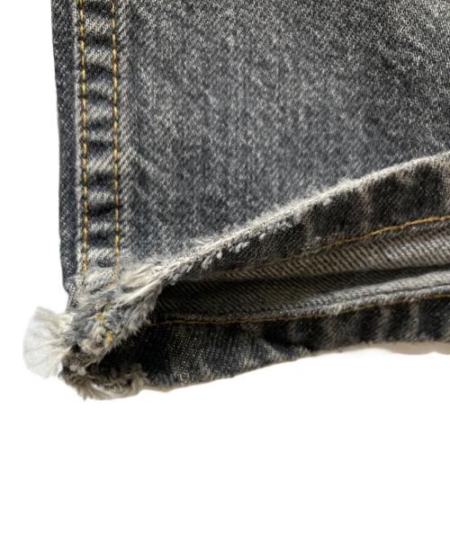 JOHN LAWRENCE SULLIVAN（ジョン ローレンス サリバン）JOHN LAWRENCE SULLIVAN (ジョン ローレンス サリバン) WASHED DENIM WIDE PANTS/JLSW-02-S ブラック サイズ:ＸＳの古着・服飾アイテム