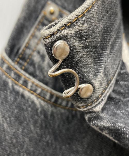 JOHN LAWRENCE SULLIVAN（ジョン ローレンス サリバン）JOHN LAWRENCE SULLIVAN (ジョン ローレンス サリバン) WASHED DENIM WIDE PANTS/JLSW-02-S ブラック サイズ:ＸＳの古着・服飾アイテム