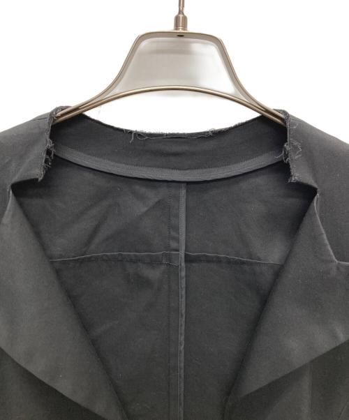 YOHJI YAMAMOTO（ヨウジヤマモト）YOHJI YAMAMOTO (ヨウジヤマモト) カッティングラペルボタレスジャケット/FR-J02-039 ブラック サイズ:1の古着・服飾アイテム