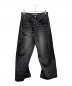 NVRFRGTネヴァーフォーゲット）の古着「3D TWISTED WIDE LEG/EXO232P01」｜グレー