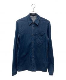 PRADA（プラダ）の古着「ストレッチデニムシャツ/GEC009 1B17」｜インディゴ