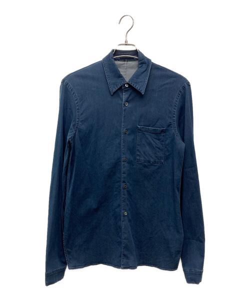 PRADA（プラダ）PRADA (プラダ) ストレッチデニムシャツ/GEC009 1B17 インディゴ サイズ:39の古着・服飾アイテム
