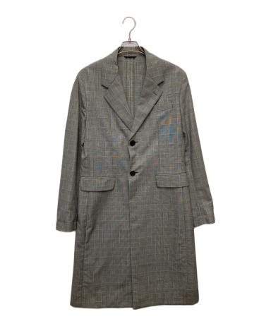 中古・古着通販】PRADA (プラダ) チェックチェスターコート/UC442S