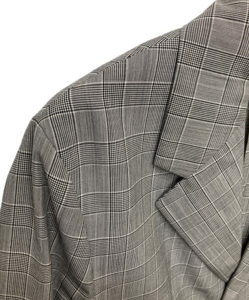 PRADA（プラダ）PRADA (プラダ) チェックチェスターコート/UC442S S201 グレー サイズ:48の古着・服飾アイテム