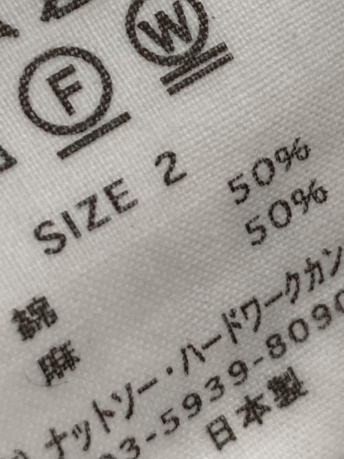 Toujours（トゥジュー）Toujours (トゥジュー) カフスリーブセーラーカラーシャツ ホワイト サイズ:2の古着・服飾アイテム
