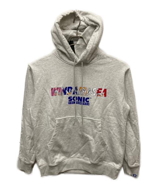 WIND AND SEA（ウィンダンシー）WIND AND SEA (ウィンダンシー) Sonic The Hedgehog (ソニックザヘッジホッグ) Hooded Sweatshirt グレー サイズ:M 未使用品の古着・服飾アイテム