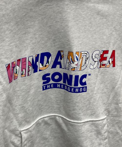 WIND AND SEA（ウィンダンシー）WIND AND SEA (ウィンダンシー) Sonic The Hedgehog (ソニックザヘッジホッグ) Hooded Sweatshirt グレー サイズ:M 未使用品の古着・服飾アイテム