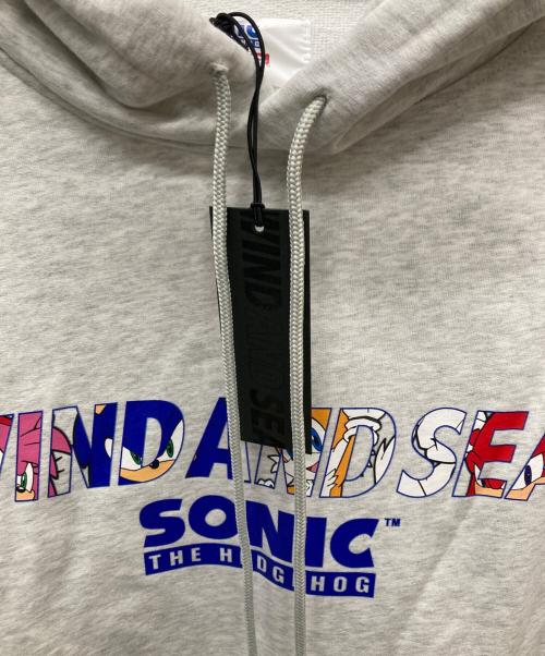 WIND AND SEA（ウィンダンシー）WIND AND SEA (ウィンダンシー) Sonic The Hedgehog (ソニックザヘッジホッグ) Hooded Sweatshirt グレー サイズ:M 未使用品の古着・服飾アイテム