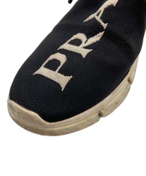 PRADA（プラダ）PRADA (プラダ) NERO+BIANCO/ローカットスニーカー ブラック サイズ:27の古着・服飾アイテム