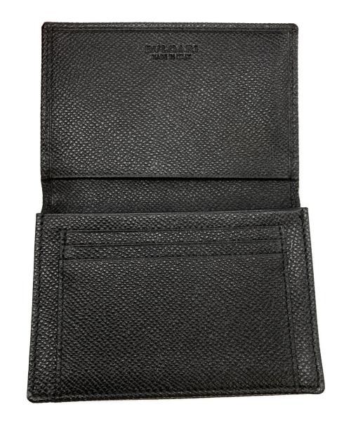 BVLGARI（ブルガリ）BVLGARI (ブルガリ) サークルロゴカードケース ブラックの古着・服飾アイテム