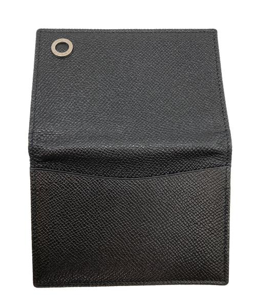 BVLGARI（ブルガリ）BVLGARI (ブルガリ) サークルロゴカードケース ブラックの古着・服飾アイテム