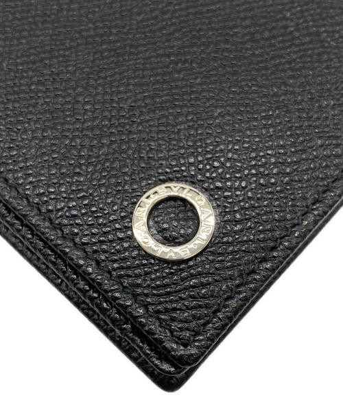 BVLGARI（ブルガリ）BVLGARI (ブルガリ) サークルロゴカードケース ブラックの古着・服飾アイテム