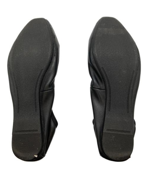 Manolo Blahnik（マノロブラニク）Manolo Blahnik (マノロブラニク) HANGISIビジューフラットパンプス ブラック サイズ:23の古着・服飾アイテム