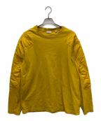BURBERRYバーバリー）の古着「Panelled Fine-Knit/カットソー/8077531」｜イエロー