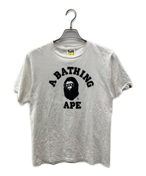 A BATHING APE（アベイシングエイプ）A BATHING APE (アベイシングエイプ) GOD SELECTION XXX (ゴッド セレクション トリプルエックス) プリントTシャツ ホワイト サイズ:Mの古着・服飾アイテム