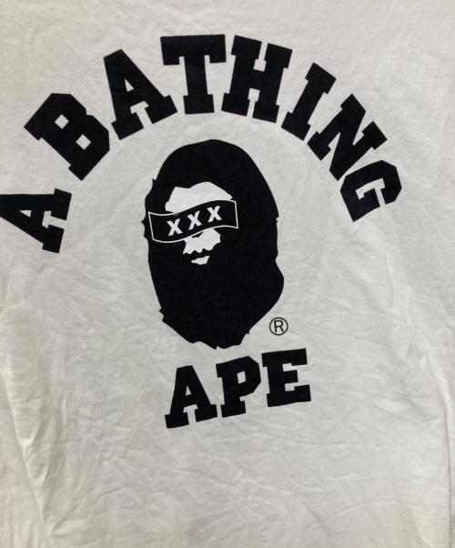 A BATHING APE（アベイシングエイプ）A BATHING APE (アベイシングエイプ) GOD SELECTION XXX (ゴッド セレクション トリプルエックス) プリントTシャツ ホワイト サイズ:Mの古着・服飾アイテム