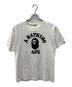 A BATHING APE（アベイシングエイプ）の古着「プリントTシャツ」｜ホワイト