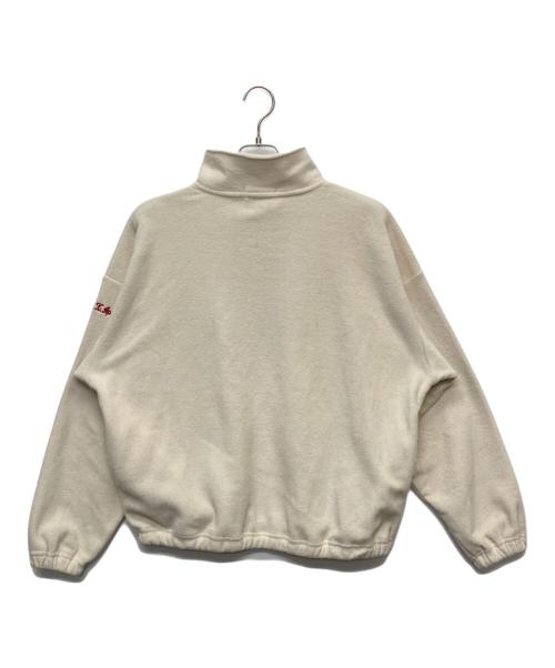 A BATHING APE（アベイシングエイプ）A BATHING APE (アベイシングエイプ) ハーフジップフリースジャケット アイボリー サイズ:Ｓの古着・服飾アイテム