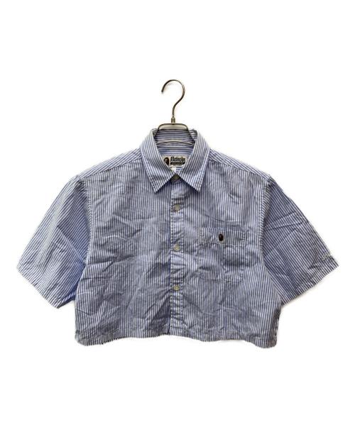A BATHING APE（アベイシングエイプ）A BATHING APE (アベイシングエイプ) 'Ape Head' One Point Shirt ブルー サイズ:Sの古着・服飾アイテム