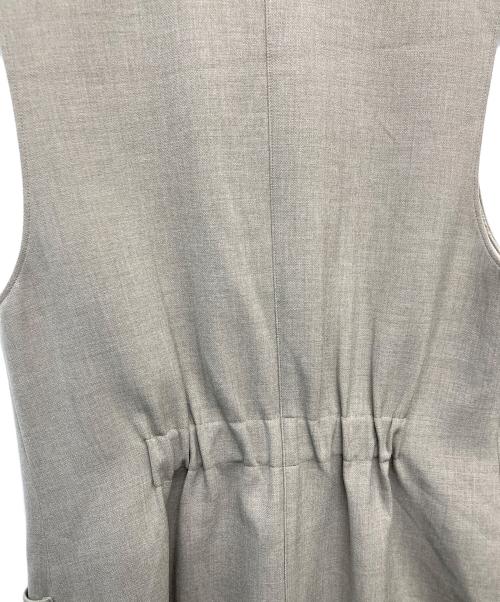 Rene（ルネ）Rene (ルネ) フロントボタンロングジレ ベージュ サイズ:38の古着・服飾アイテム
