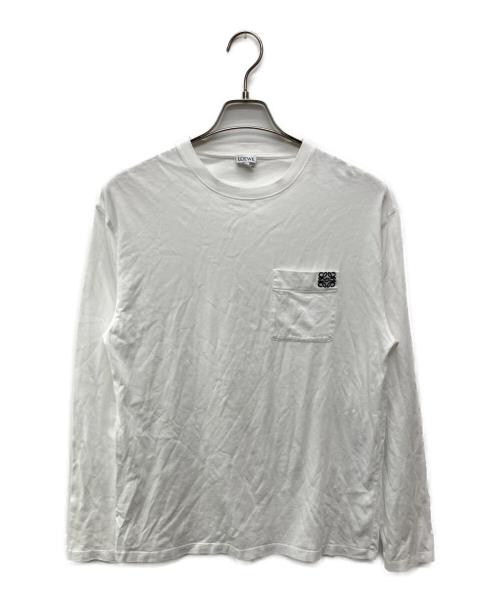 LOEWE（ロエベ）LOEWE (ロエベ) ANAGRAM LONG SLEEVE T SHIRT/H526Y24J04 ホワイト サイズ:Ｍの古着・服飾アイテム