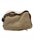 Acne studiosアクネ ストゥディオズ）の古着「Two-Tone Nubuck Shoulder Bag/FN-WN-BAGS000219」｜ベージュ×ピンク