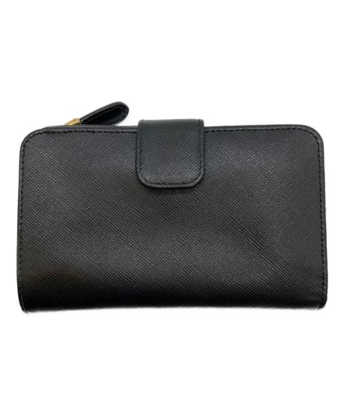 PRADA（プラダ）PRADA (プラダ) 2つ折り財布 ブラックの古着・服飾アイテム
