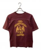 TENDERLOINテンダーロイン）の古着「イーグルフットボールTシャツ」｜ブラウン