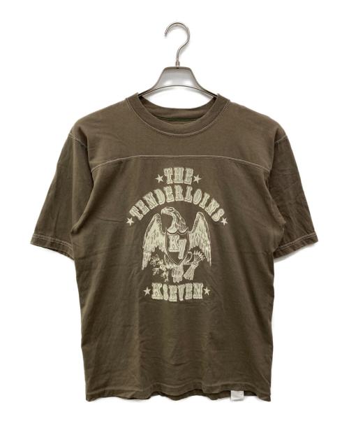 TENDERLOIN（テンダーロイン）TENDERLOIN (テンダーロイン) イーグルフットボールTシャツ ブラウン サイズ:Ｍの古着・服飾アイテム
