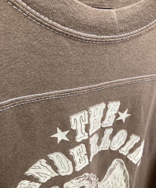 TENDERLOIN（テンダーロイン）TENDERLOIN (テンダーロイン) イーグルフットボールTシャツ ブラウン サイズ:Ｍの古着・服飾アイテム