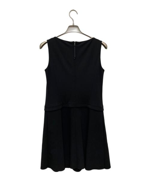 FOXEY NEWYORK（フォクシーニューヨーク）FOXEY NEWYORK (フォクシーニューヨーク) ノースリーブワンピース/36468 ブラック サイズ:42の古着・服飾アイテム