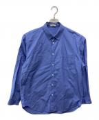 ATONエイトン）の古着「Suvin Broad Washed Shir」｜ブルー