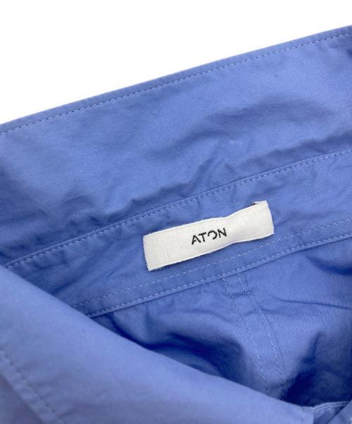 ATON（エイトン）ATON (エイトン) Suvin Broad Washed Shir ブルー サイズ:04の古着・服飾アイテム