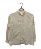 ATONエイトン）の古着「SHRINK COTTON LAWN WIDE SHIRT/BLAGGW0602」｜ベージュ