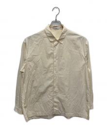 ATON（エイトン）の古着「SHRINK COTTON LAWN WIDE SHIRT/BLAGGW0602」｜ベージュ