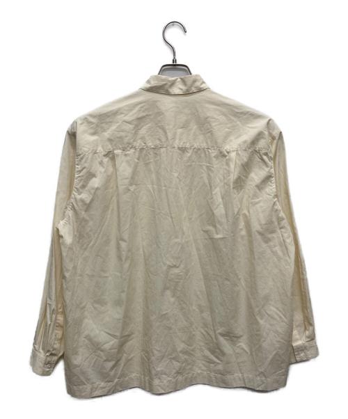 ATON（エイトン）ATON (エイトン) SHRINK COTTON LAWN WIDE SHIRT/BLAGGW0602 ベージュ サイズ:02の古着・服飾アイテム