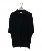 ATONエイトン）の古着「FRESCA PILE POLO SHIRTS」｜ブラック